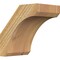 Ekena Millwork 4"W x 6"D x 6"H Legacy Rough Sawn Knee Brace, Western Red Cedar BRC04X06X06LEC00RWR - alternate 1